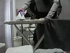 Desperate housewife has an orgasm during a normal working day at home!