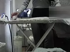 Desperate housewife has an orgasm during a normal working day at home!