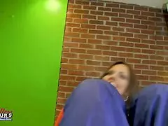 Busty Exotic Milf Kayla Sucks Hard Cock and Swallows Cum