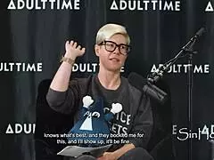 Redhead pornstar Sophia Locke returns for casting interview with Bree Mills