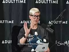 Redhead pornstar Sophia Locke returns for casting interview with Bree Mills