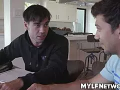 Can Max and Nade handle the teacher's big cock in this threesome? Their tools get sharpened!