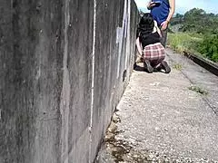 i watch a hot chubby girl fucking in the street in front of people