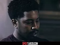 Horny Widow Asks Her Black Stepbrother to Impregnate Her Pussy!