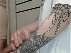 Stepmoms friend jerked off my dick at a house party and I couldn’t resist