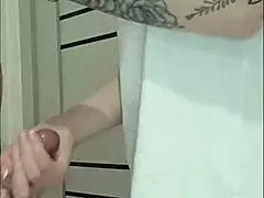 Stepmoms friend jerked off my dick at a house party and I couldn’t resist