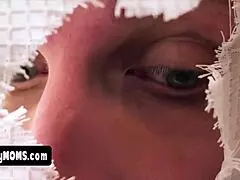 Stepma Showering With A Glory Hole On The Curtain - I Just Cant Resist This Taboo Fuck Opportunity!