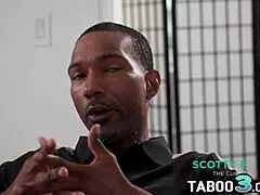 andi avalon, hot milf masseuse, relaxes on client's big black cock. she sucks it deep.