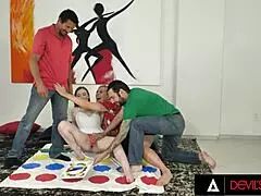 In This Devils Film Compilation, Naughty Swingers Britney Amber And Rachael Cavalli Engage In Cowgirl And Doggystyle Foursome