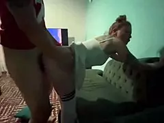 An argentinian milf joins a trio for intense assfucking and anal action.