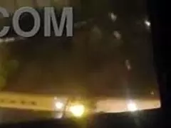 Petite babe masturbates openly by hotel window for all to see.