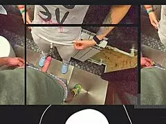 Stranger Cums in My Panties in Restaurant Toilet Stall