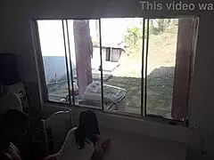 Cuckold Washes Dishes While Wife Bangs Big Black Cock