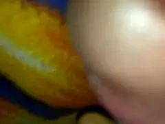 Intense masturbation session with handjob in bed, fingering mommy in a quickie.