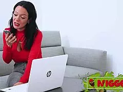 secretary aura rodriguez tests young black guy in casting