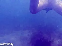 pool creampie underwater surprise