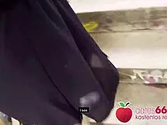 Pov pickups: blonde milf sophie logan getting fucked hard on public stairs!