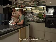 hot milf stepmom stops cock in pie, sticks in stepmom pov