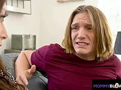 Hot Stepmom Sucks Cock With Tittyfuck And Footjob