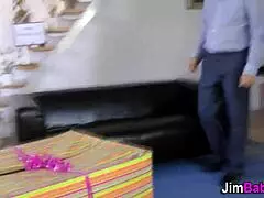 Amateur Teen 18+ Fucks Geezer Hard In Stockings And Shoes