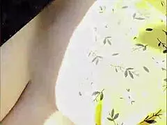 wifey flashes her tits while driving the car