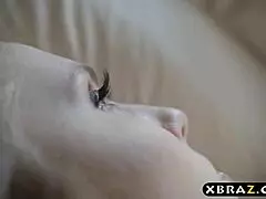 Hot stepmom squirts hard over stepson’s cock during a steamy Christmas encounter. It’s pure chaos!