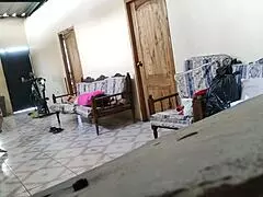 Stepmother rests on sofa until stepson arrives to fuck her like a whore.
