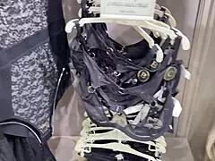 masturbating in store’s changing room while trying new underwear