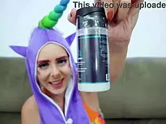 blonde fingering in costumes