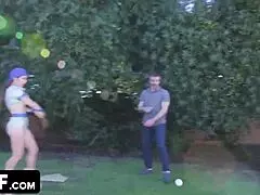 Bianca Burke, suck that big cock like baseball!