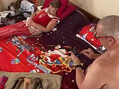 Granny Carmen sucks cock.
