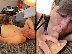 damn, mature granny carmen deep throating cock like a pro! 🔥