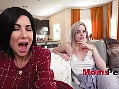 three-way twist fucking step mom checked off list with cheating pov sex