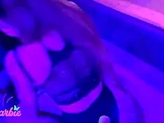 Can this MILF handle double penetration in her uniform at the club?