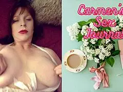 Granny Carmens Us Flag Day Masturbation Cum With Vibrator