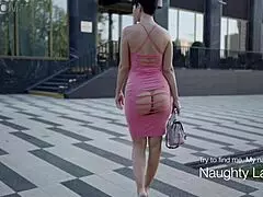 i cut my dress short and flashed it outside for everyone to see