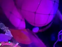 Can this MILF handle double penetration in her uniform at the club?