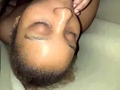 Taste sweet Black beauty in wild licking session