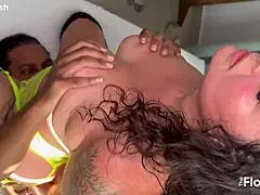 can this drunken latina handle the big black cock on the casting couch? inches of interracial fun