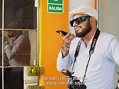 Young Guys Eager for Casting with Submissive Redhead