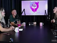 jujube delícia asks, 'ready for bora cast with bruna carlos? part 2 on sheer red'