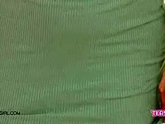 the story of this super hot petite teen on the sofa