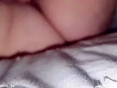 Son of a bitch licks my shaved pussy until I cum