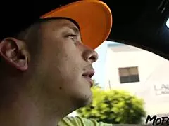 Mofozo Com - Latina Big Tits Take Cum on Ass After Sloppy Deepthroat and Assfucking