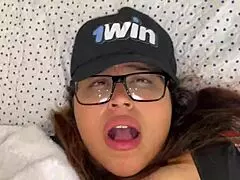 Stepmother came into the room and put her pussy out