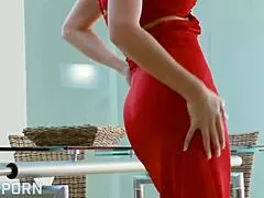 Blonde Milf Teases Ass With Hot Dildo