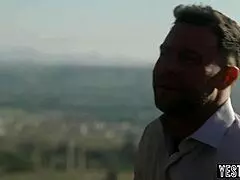 Celebrity Guide Has A Threesome With Two Busty Stepsisters