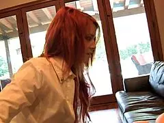 Aubrey Adams, Now Legal, Gets Her Asshole Fingered In Lingerie And Heels On The Bed