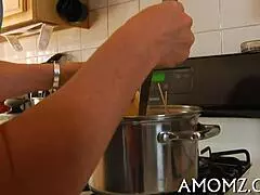 Mamma, you deepthroat so naughty and ride that big cock like a cougar!