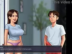 हॉर्नी स्टेपमॉम के साथ शावर में हॉट चुदाई, समरटाइम सागा स्टाइल 😏